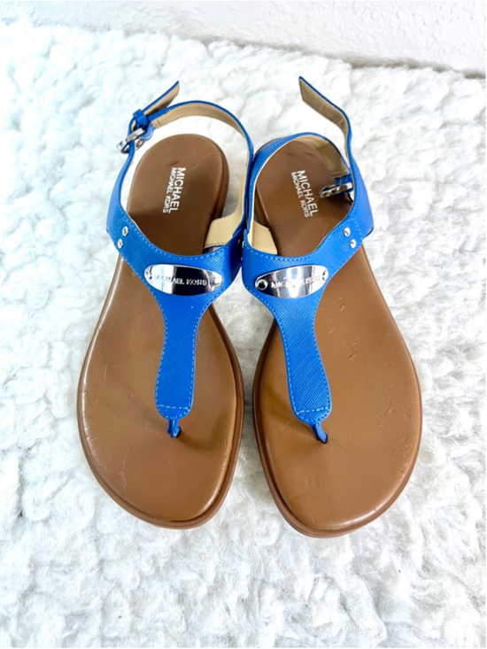 Michael Kors Shoes - MICHAEL Michael Kors Plate Thong Sandals in blue women size 7.5M